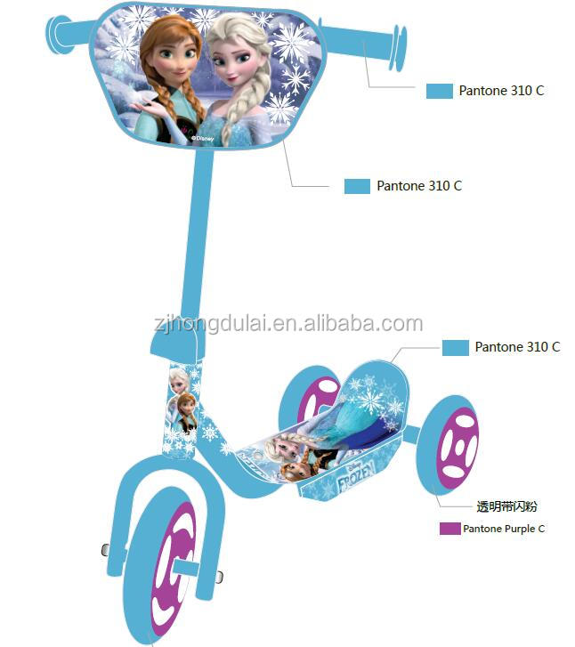 HDL-709 Прямая продажа с фабрики, Детская 3-х колесный мини-скутер