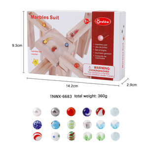 Onshine Educational madeira mármore blocos de construção definir construção brinquedo estilo para aprender e jogar - Product Image 5