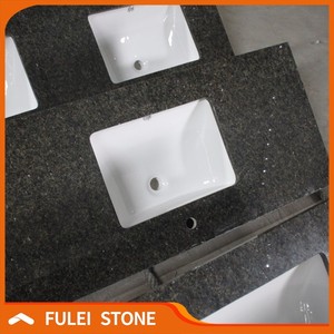 En gros <span class=keywords><strong>pas</strong></span> <span class=keywords><strong>cher</strong></span> 72 pouce uba tuba vert granit salle de bains vanité tops - Product Image 3