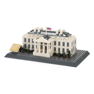 CY4214 la casa bianca di Washington-USA 803 pz mattoni di plastica mattoncini per bambini grandi giocattoli per la vendita - Product Image 3