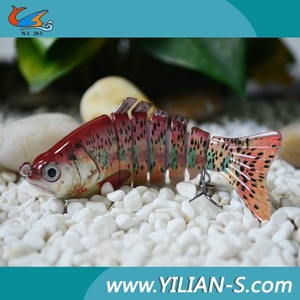 2015 Yilian-s 4 " Mulit articulado Bass Fishing Lure Bait Swimbait Life like Panfish pez-gancho nueva - Product Image 3