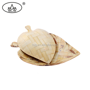 Alta calidad al por mayor <span class=keywords><strong>de</strong></span> madera fina comedor placas hoja <span class=keywords><strong>de</strong></span> plátano platos - Product Image 2