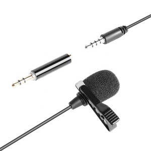 Envío <span class=keywords><strong>gratuito</strong></span> Venta caliente <span class=keywords><strong>teléfono</strong></span> Electret sola cabeza condensador micrófono <span class=keywords><strong>de</strong></span> solapa - Product Image 2