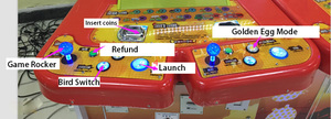 Máquina de juego de arcade de tiro para niños que funciona con monedas de entretenimiento para interiores, juego de disparos de pájaros locos a la venta - Product Image 2