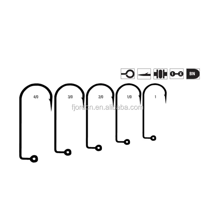 FJORD MUSTAD 90 градусов широкий изгиб абердинский джиг рыболовный крючок