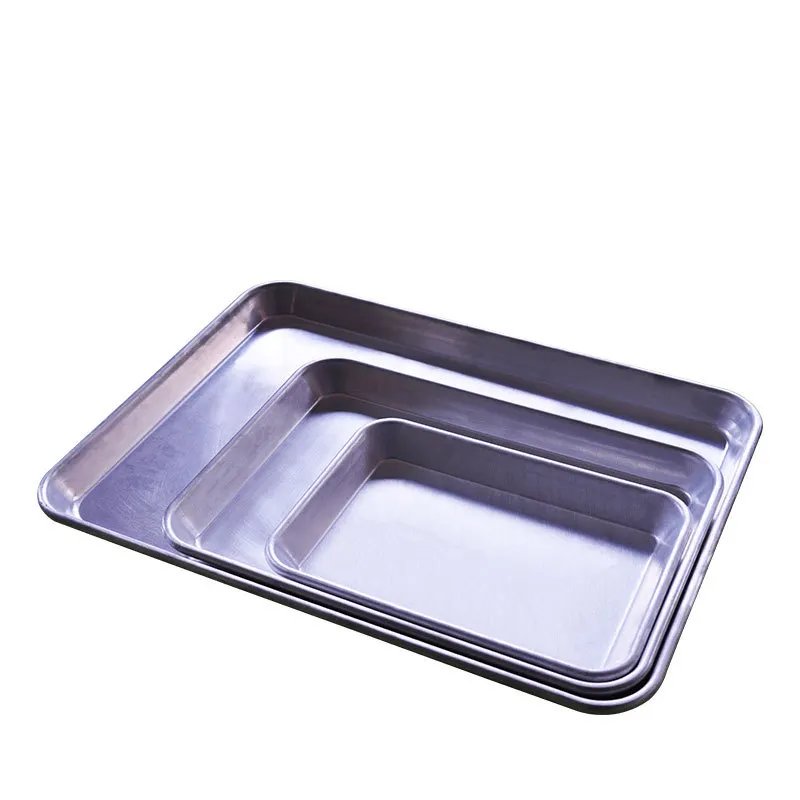 Good temperature conductivity uncoated non-stick Aluminium Steel/ Alloy baking tray baking pan aluminium