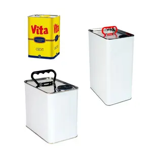 Automático redondo 1-5 litros cuadrado Rectangular caja de lata química cubo grande pintura 10-20 litros que hace la máquina línea de producción