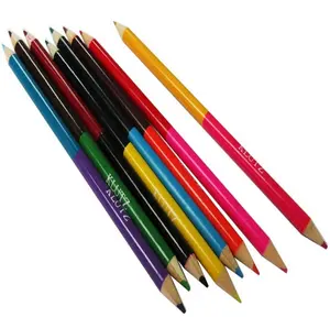 المهنية خشب مصنوع حسب الطلب التلوين قلم رصاص/الأزياء الخشب اللون قلم رصاص