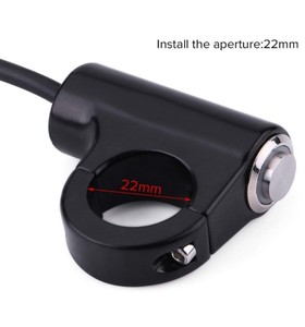Interrupteur de guidon de moto, 12v, 10a, bouton-poussoir, en alliage CNC, 22mm, 25mm - Product Image 4