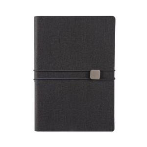 Özel logo iş not defteri a5 deri günlük baskılı gevşek yaprak ciltleme defter kimlik kartı tutucu ve elastik bant kayışı - Product Image 2