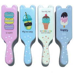 OEM moda desenredador cepillo de pelo de plástico encantador cepillo de pelo niñas Mini cepillo de pelo de paleta - Product Image 1