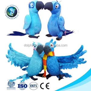 Fashion best quality talking parrot soft toy blue cute cartoon design stuffed soft parrot plush toy