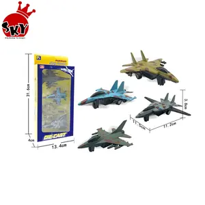 Hot koop 1: 64 slide fighter jet speelgoed militaire diecast modellen voor kinderen