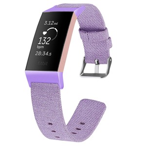 Bandes Tschick <span class=keywords><strong>pour</strong></span> <span class=keywords><strong>Fitbit</strong></span> Charge 3, Bracelet en Nylon tissé, accessoires de remplacement réglables <span class=keywords><strong>pour</strong></span> <span class=keywords><strong>Fitbit</strong></span> Charge 3 hommes/femmes - Product Image 6