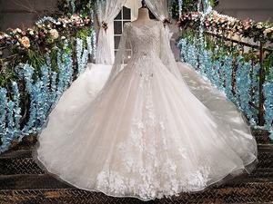 Robe de mariée en gros, style russe, avec appliques, robe de bal - Product Image 4