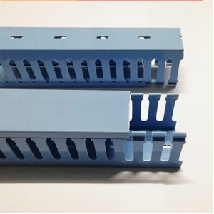Canalización de Cables con Ranura Cerrada, Canalización de Cables de 50x100, Tubo de PVC Eléctrico, Bandeja de Cables con Certificación CE ROHS, Ranurada Cerrada en Gris/Blanco/Azul - Product Image 5