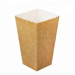 Geri dönüşüm Gıda Ambalaj Popcorn Kraft Kağıt Kutusu
