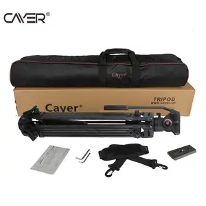 Cayer BV25LH marka tripod profesyonel karbon fiber tripod teleskopik bacaklar ile