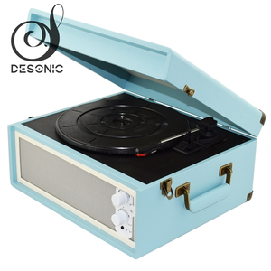 Nhà máy cung cấp cao cấp vali vinyl ghi bàn xoay máy nghe nhạc với tự động trở lại và có thể tháo rời bằng gỗ chân - Product Image 5