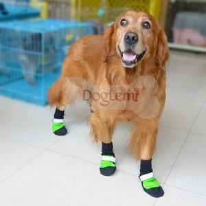 Doglemi थोक नरम 4 pcs/set आउटडोर अच्छा निविड़ अंधकार विरोधी स्लिप स्किड कुत्ता जूते कुत्ता जूते पालतू जूते - Product Image 4
