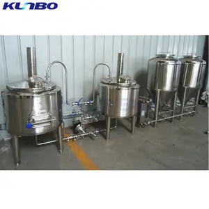 Sistem Mini Peralatan Pembuatan Bir Bir Microbrewery KUNBO