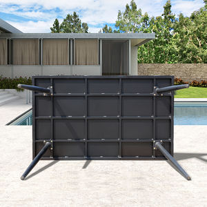 5 pièces de <span class=keywords><strong>jardin</strong></span> gris, moderne et bon marché, meubles de terrasse extérieure en corde, <span class=keywords><strong>table</strong></span> en aluminium et chaises <span class=keywords><strong>4</strong></span> places - Product Image 5