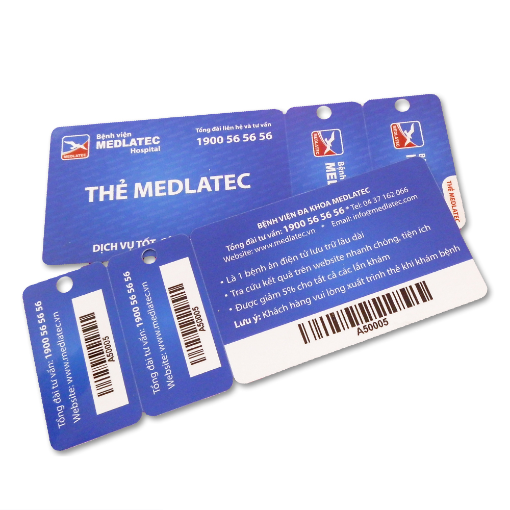 Customized Professional PVC Combo VIP Card Unique Barcode Break Away Hanging Gift Offset Printed Plastic Member Card
