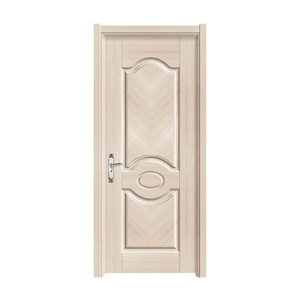 Puerta Interior Moderna de PVC Color Madera, Madera Maciza de Meranti, Estilo Rústico, Apertura Lateral con Cerradura, para Hotel, Sala de Estar, Gran Venta - Product Image 6