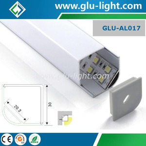 Esquina 90 grados Alu canal de extrusión para la luz de <span class=keywords><strong>tira</strong></span> rígida <span class=keywords><strong>led</strong></span> - Product Image 1