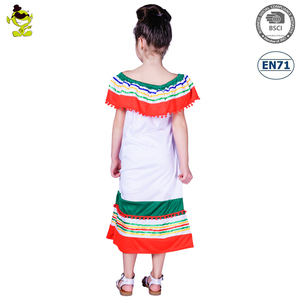 Habiller déguisement de fête d'halloween Costume de <span class=keywords><strong>Flamenco</strong></span> mexicain <span class=keywords><strong>robe</strong></span> mexicaine pour les filles - Product Image 6