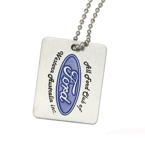 <span class=keywords><strong>Tag</strong></span> anjing silikon polos Logam Laser Logo kustom dengan kalung rantai bola - Product Image 5