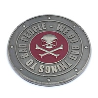Pièces de monnaie commémoratives personnalisées en alliage de zinc 3D à double face, gravées en relief