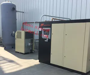 Ingersoll Rand R series oil flooded rotary screw air compressor R185 R200 R250 nirvana VSD variable speed driven motor