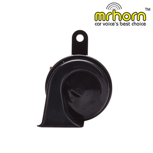 MRHORN Klaxon d'escargot 12V/24V OE 110dB 2 voies ABS étanche klaxon de voiture électrique 80mm noir/chrome universel haut-parleur et klaxon - Product Image 5