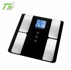 Digital Body Weight ScaleとLarge LCD ScreenディスプレイタッチパネルとスイッチNew体脂肪BMI Weight Scale