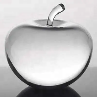 Apple in bianco fermacarte di cristallo per il regalo favori