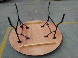 Wooden <strong>Folding</strong> <strong>Dining</strong> <strong>Table</strong> and <strong>Chairs</strong> in Set for Restaurant Hotel and Event - Product Image 3