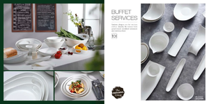 Праздничный набор столовых приборов, красивая керамическая фарфоровая белая посуда - Product Image 3