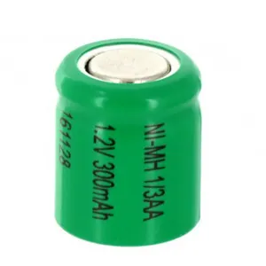 1/3AA tamaño batería recargable de NiMH 300mAh 1,2 V de celda superior
