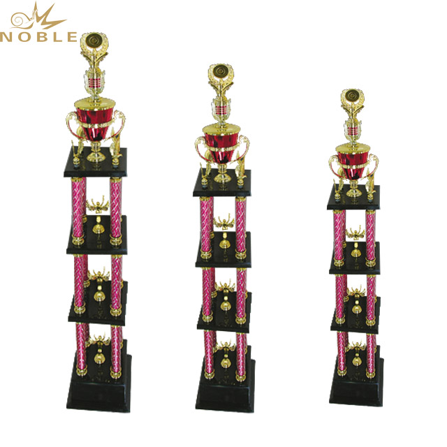 Благородный новый дизайн, оптовая продажа, большой металлический трофей, чемпион, Clup, колонна, трофей, Кубок