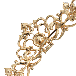 Tiara clásica de la corona de la Reina del tocado de la boda de la manera Europea brilla la corona de la princesa de la novia - Product Image 4