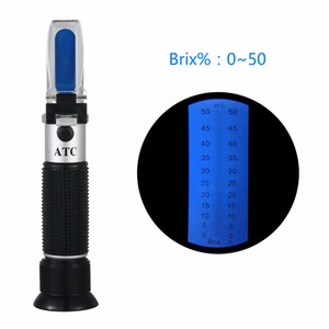 ATC El Bal Şeker Çözüm 0-50% brix Refraktometre Sakarimetre Ölçme Aracı Profesyonel Refraktometreler Ölçüm - Product Image 4