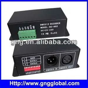 led rgb dmx decoder,control 170pixels,DMX to ws2801 or LPD6803