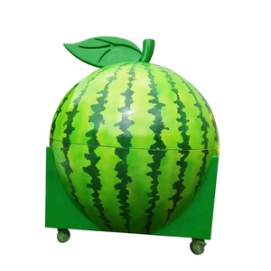 Dễ thương phong cách sợi thủy tinh hình dạng màu cam nước trái cây thực phẩm kiosk - Product Image 4