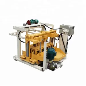 Máquina de fabricación de bloques huecos para pequeños negocios, Mini fábrica de ladrillos para hacer bloques, gran oferta, QT40-3A