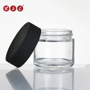 Kích Thước Tùy Chỉnh Con Proof 2Oz Childproof Glass Jar Với Con Kháng Cap