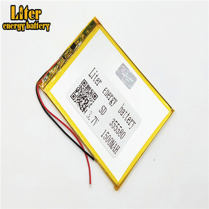 <span class=keywords><strong>3</strong></span>,7 V 1500 mAh 355580 rechargeable Li-ion Polymer battery for Digital camera - Product Image 4