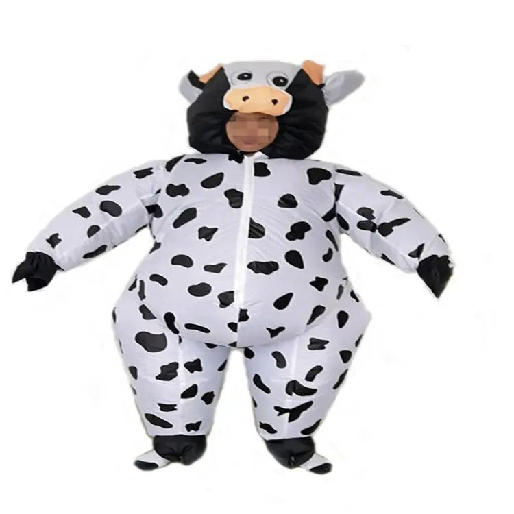 Lustiges aufblasbares Fett kostüm Adult Maskottchen Kostüm Aufblasbares Kuh kostüm für Erwachsene