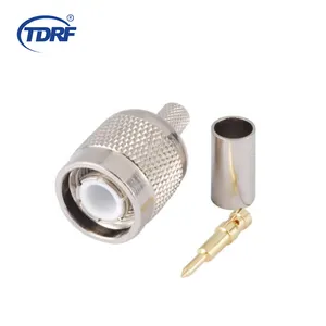 TNC Male Crimp Solder Connector For RG58 LMR-195 RG400 RG142 Coax Cable