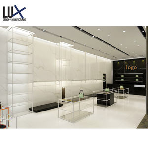 ออกแบบเคาน์เตอร์แคชเชียร์พร้อมราวแขวนเสื้อผ้าและตู้โชว์สินค้าสุดหรูสำหรับร้านบูติก LUX Customized Luxury Boutique Shop Fittings - Product Image 3